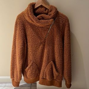 Brown Sherpa 3/4 Jacket